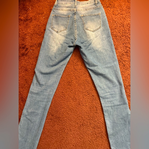 NWOT🩵 Fashion Nova Women’s Super High Waisted Skinny Jeans Size 7 - Picture 7 of 9